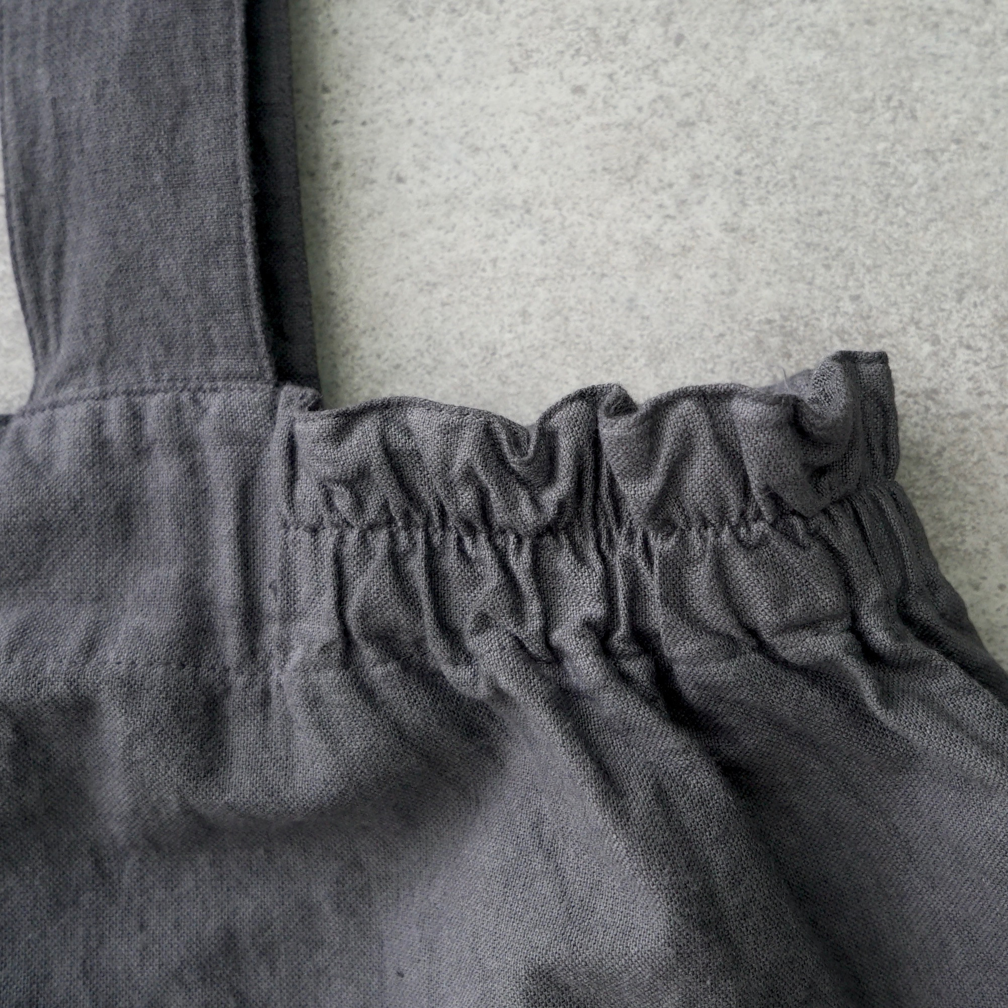 サロペットスカート/グレー/三河織物 サロペットスカート/グレー/三河織物