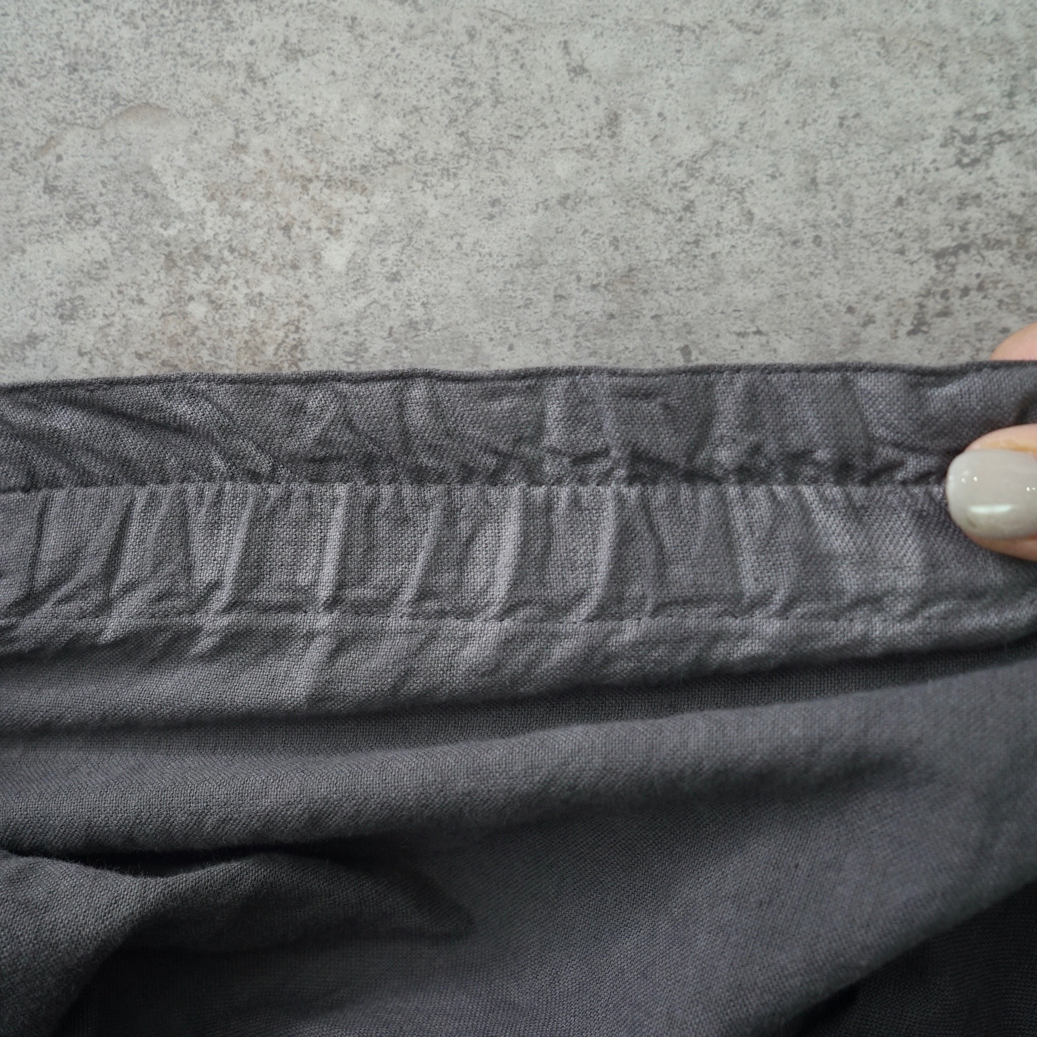 サロペットスカート/グレー/三河織物 サロペットスカート/グレー/三河織物