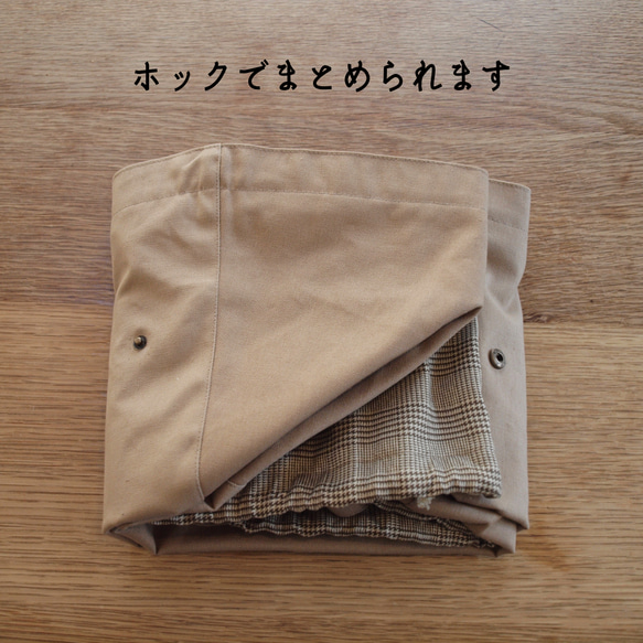 大容量の帆布バッグ【サンドイエロー】キャンプの調理道具入れにおすすめ！　 13枚目の画像