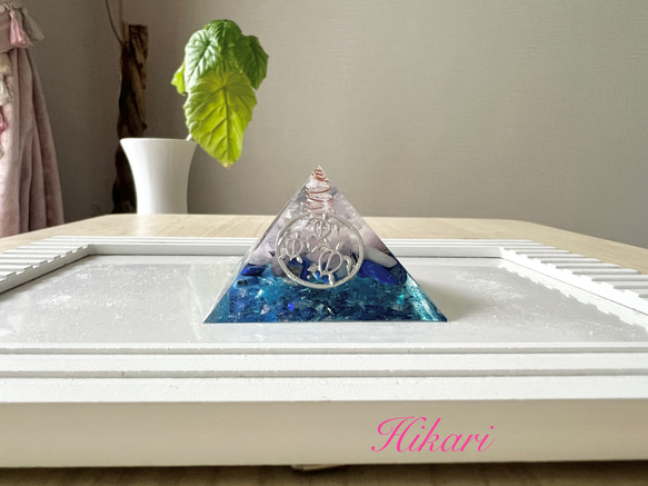 海の守り神「ホヌ」モチーフの小さなオルゴナイト その他インテリア  