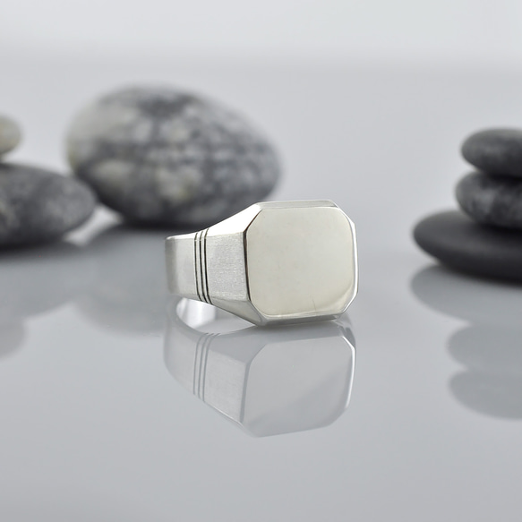 アクセサリー K18 silver925 octagon ring 楽天市場】シルバー925 リング シンプル 八角形 リング