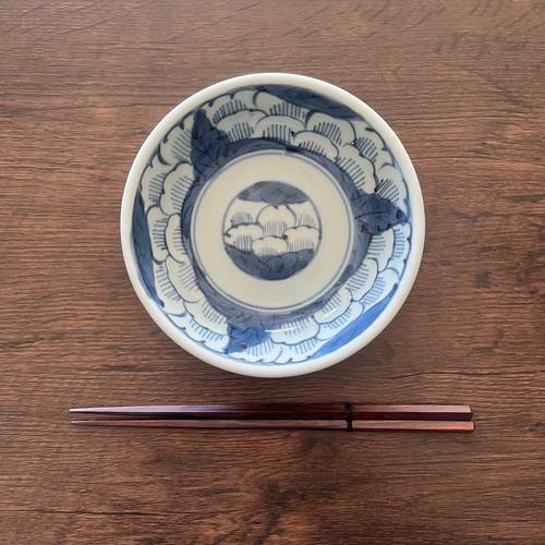 伊万里染付花紋なます皿 5枚組 お椀・ボウル・鉢 antique art