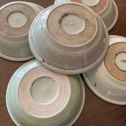 伊万里染付花紋なます皿 5枚組 お椀・ボウル・鉢 antique art nozomi