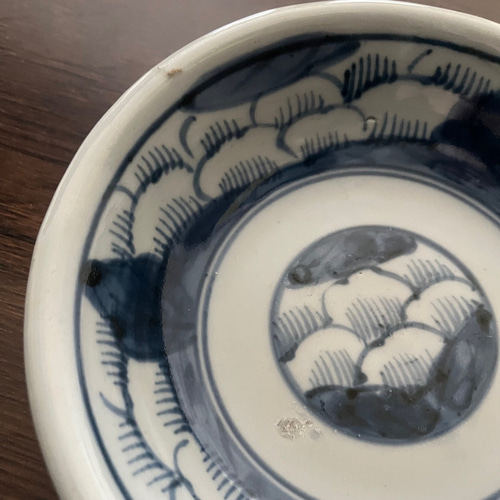 伊万里染付花紋なます皿 5枚組 お椀・ボウル・鉢 antique art