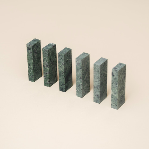 VERDE 大理石ドミノ/積み木 (台湾蛇紋石) その他雑貨 VERDE 通販