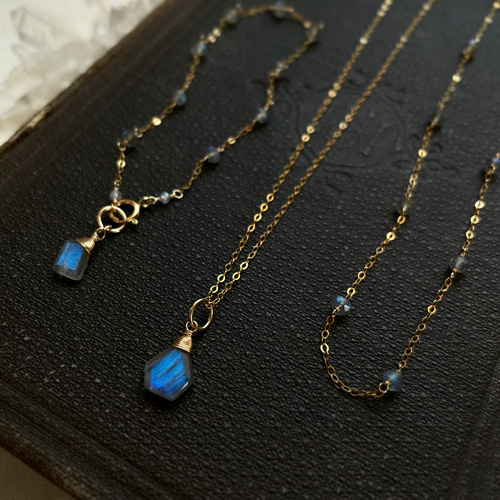 14kgf ラブラドライト 一粒ネックレス ネックレス・ペンダント Diary