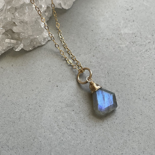 14kgf ラブラドライト 一粒ネックレス ネックレス・ペンダント Diary