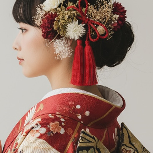 200円OFF❗️成人式 髪飾り 赤 レッド 成人式髪飾り 卒業式髪飾り 和装