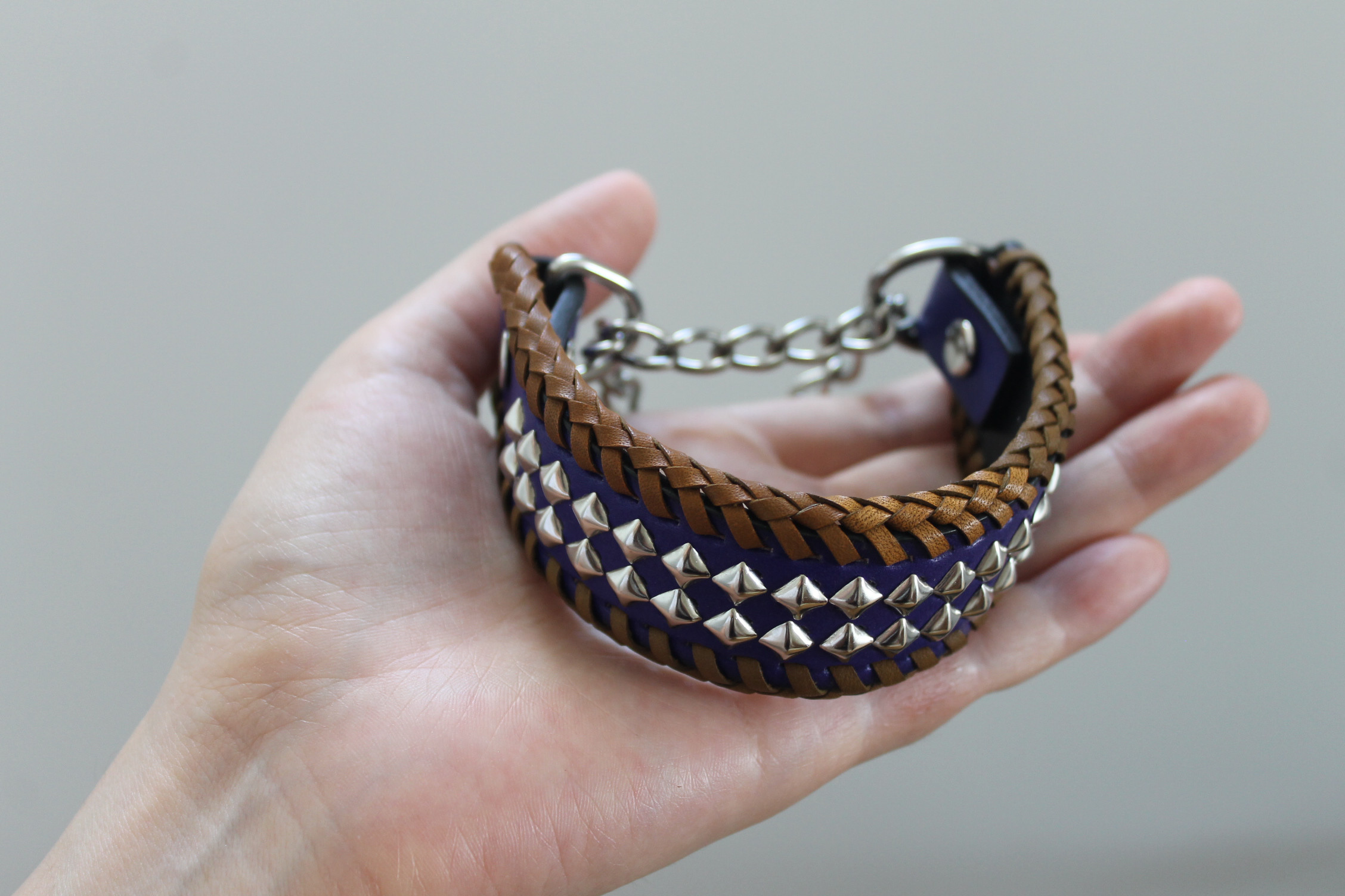 小型犬用ハーフチョーク(パターン：アーガイル)