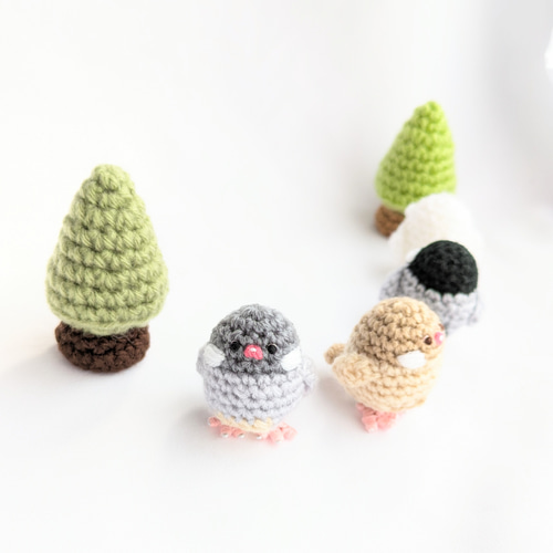 受注制作】小さな文鳥のあみぐるみ あみぐるみ ainote 通販