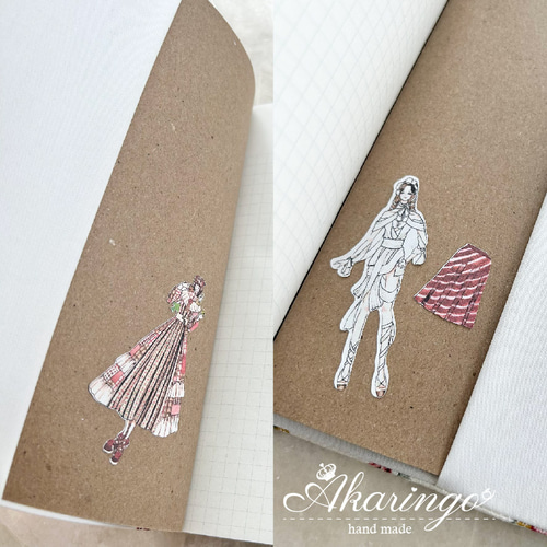 タティングレースの薔薇 ブックカバー ノートカバー【B6/単行本