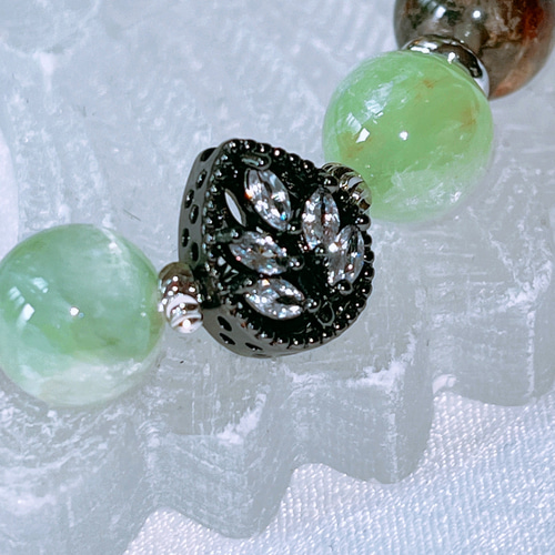 ガーデンクォーツ】ガーデンクォーツブレスレット ミントグリーン  