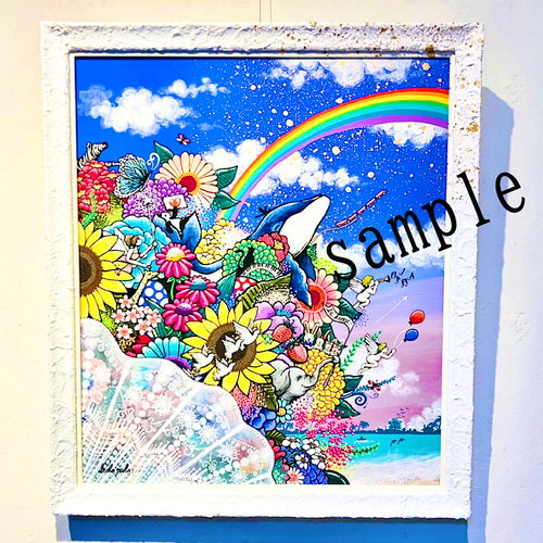 オーダーメイド絵画 世界に一枚 手描き原画 額縁付き 3号から オーダーメイド絵画 世界に一枚 手描き原画 額縁付き 3号から