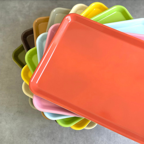 お盆　トレー　オレンジ　レトロ　ポップ　アンティーク お盆 トレー オレンジ レトロ ポップ アンティーク