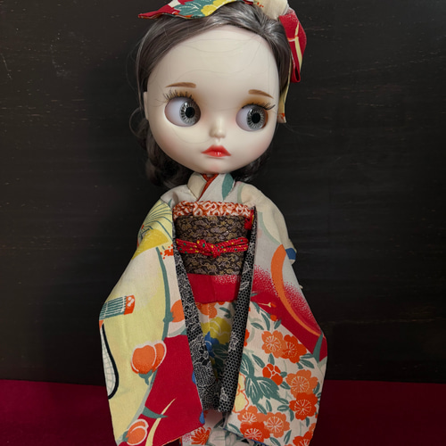 アイシードール　振り袖セット 22cmドールさん振袖 0214 ブライス アイシードール その他人形