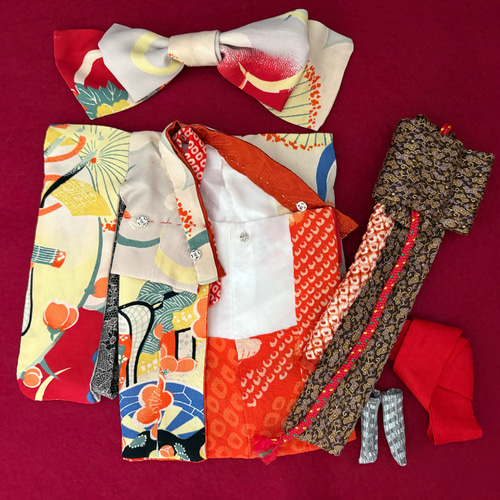 22cmドールさん振袖 0214 ブライス アイシードール その他人形 suteki