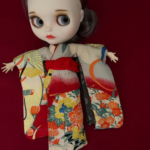 アイシードール　振り袖セット 22cmドールさん振袖 0214 ブライス アイシードール その他人形