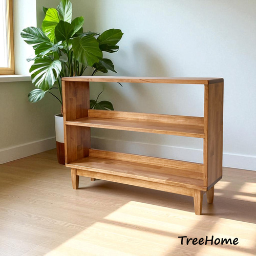 本棚 80cm 2段 スリムマガジンラック ブックシェルフ 『Book03』 本棚