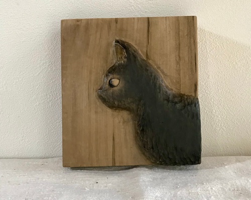 木彫り　工房くろいわ　寝る猫 木彫り 工房くろいわ 寝る猫 鮟鱇 | 木彫り 工房くろいわ