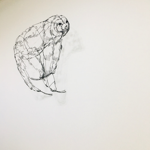 ワイヤーアート　ワイヤークラフト  ナマケモノ ワイヤーアート　ワイヤークラフト  ナマケモノ