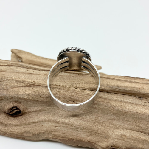 ナンバーエイト ターコイズ トルコ石 シルバリング 指輪 22号