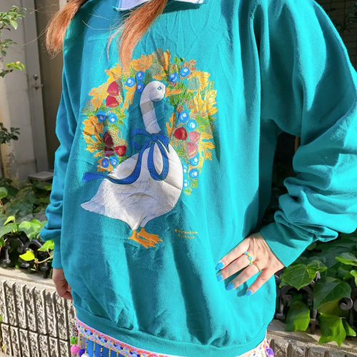 古着　ヴィンテージ　sweat スウェット　トレーナー　リメイク カラフル 古着 ヴィンテージ vintage sweat スウェット トレーナー
