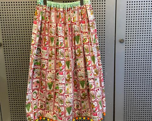 古着　ヴィンテージ　vintage スカート　ロングスカート　リメイク　カラフル 古着 ヴィンテージ vintage スカート リメイク リメイクスカート