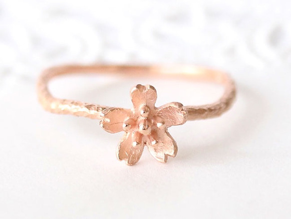 silver925 桜リング