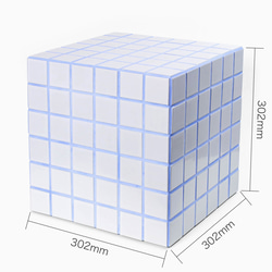 韓国インテリア　ミニ・タイルテーブル【ホワイト×ブルー】302×302×302㎜ 5枚目の画像