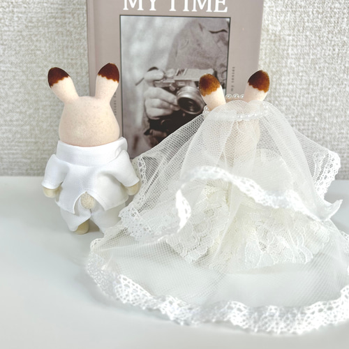 シルバニア花嫁ウェディングドレス&花婿スーツのセット その他