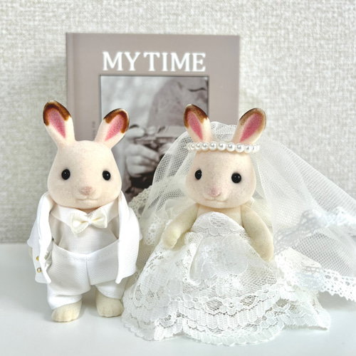 シルバニア花嫁ウェディングドレス&花婿スーツのセット その他