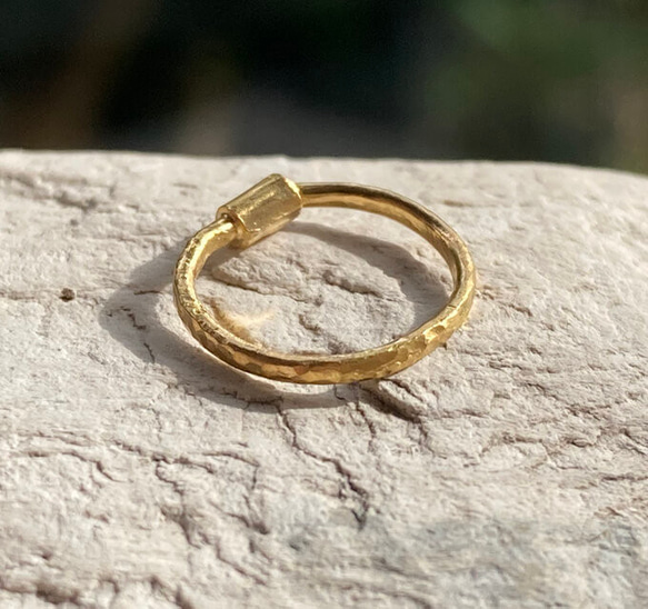 M様オーダーメイド K24 Pure Gold Foop EarringsⅡ（1mm線径.直径 