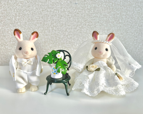 うさぎ人形　花嫁の仲人と花嫁 f9bad915bc130da6e57751d3ea7327