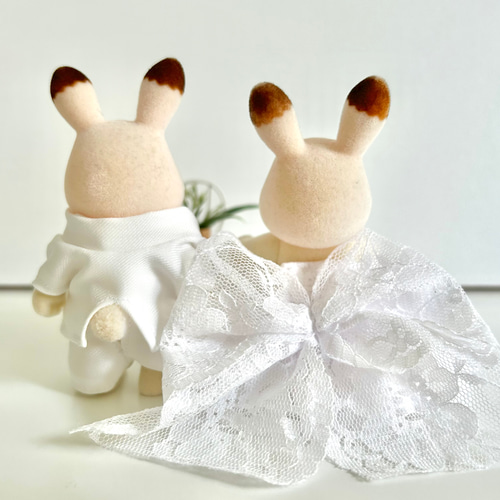 シルバニア花嫁ウェディングドレス&花婿スーツのセット その他