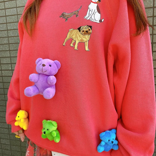 古着　ヴィンテージ　sweat スウェット　トレーナー　クリスマス　カラフル 古着 ヴィンテージ vintage sweat スウェット トレーナー リメイク