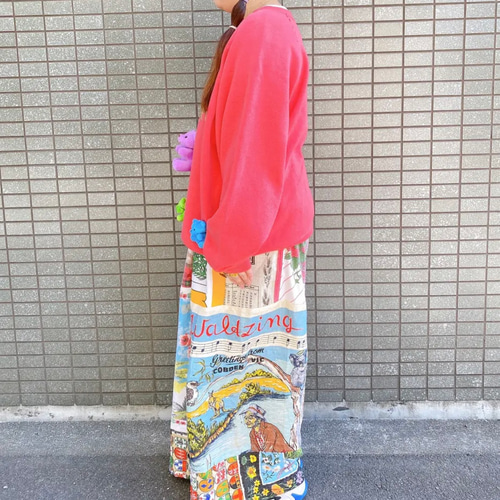 古着　ヴィンテージ　sweat スウェット　トレーナー　クリスマス　カラフル 古着 ヴィンテージ vintage sweat スウェット トレーナー リメイク