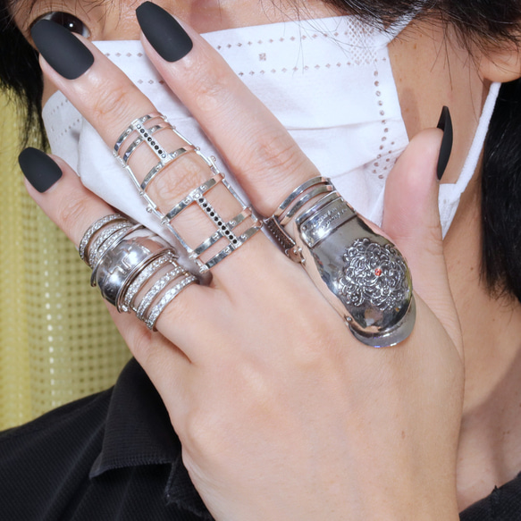 オレンジサファイア アーマーリングMP-funnel 指輪・リング AONO 通販