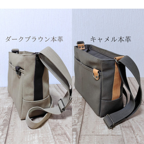☆受注生産です☆大型フラップ仕様◎黒×ブラックHand made帆布×レザーのショルダーバッグ！◎8号 日本製ハンドメイド本革メッセンジャー メッセンジャーショルダーバッグ（ブラック） メッセンジャー