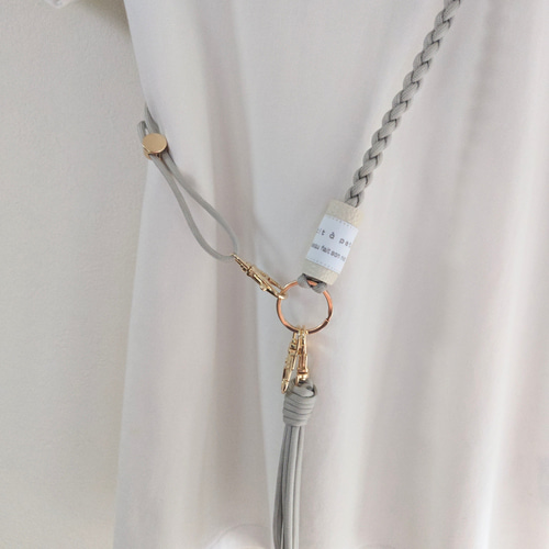 長さ調節可能 タッセル付き パラコード スマホストラップ スマホ