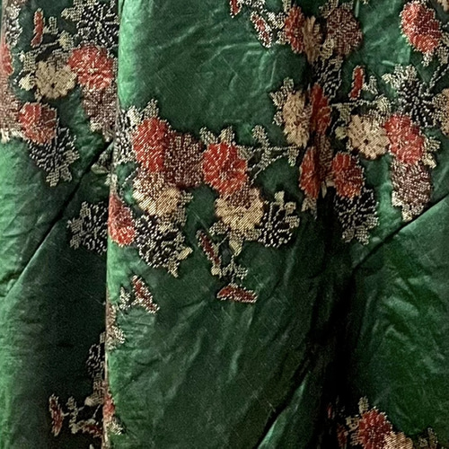 紬のパフスリーブドレス 着物リメイク ワンピース eterlna 通販  