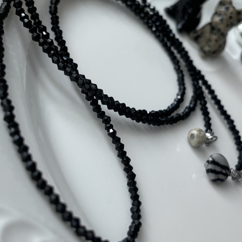 ドロマイト♡グリーンオパール♡ビーズ♡チョーカーネックレス  