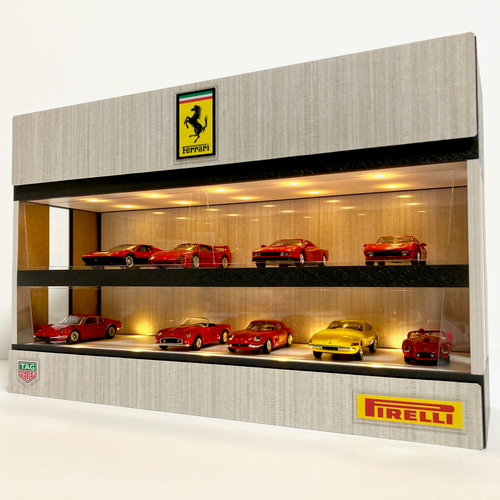 1/64展示16台可・WH&DG・2層式ディスプレーBOX / ネオジオラマ
