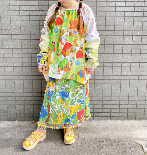 古着 ヴィンテージ vintage トップス パッチワーク ファブリック 