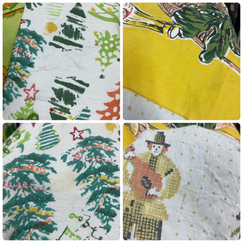 【一点物】花柄刺繍トップス　ヴィンテージファブリック　リメイク古着 used 花柄刺繍トップス ハイビスカス ブラック ヴィンテージ