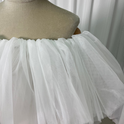 送料無料！オフショルダー 取り外しオフショルダー オフホワイト  