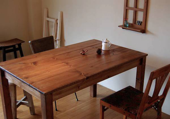 ヒュッゲな生活  デンマークスタイル　ダイニングテーブル　08*08 2枚目の画像