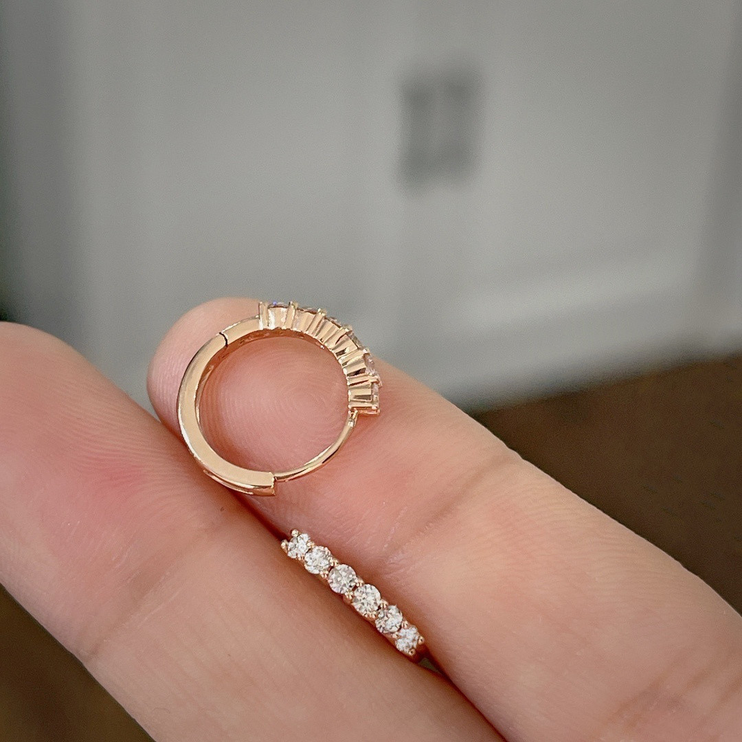 天然ダイヤモンドピアス0.36ct　k18