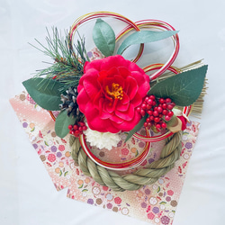 ユーカリと木ノ実と花々のミルフィーユガーランド ユーカリと木ノ実と