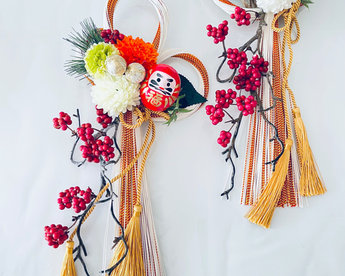 ダルマ　正月飾り　ハンドメイド 簡単手作りお正月飾り＊毛糸でまんまる干支だるま｜イベントのアイデア