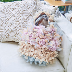 【未使用】咲き編みフラワー ハンドメイド 作家chiko クラッチバッグ カーキ クラッチ・ポシェット – 咲き編みアーティストchiko
